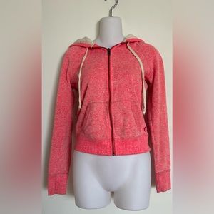 American Eagle | Women’s Pink Zip Fleece Hoodie Sweatshirt Size XS